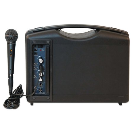 AMPLIVOX SOUND SYSTEMS Bluetooth Audio Portable Buddy with Wired Mic, 50W, Black S222A